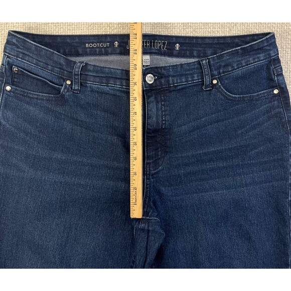 Jennier Lopez Bootcut Jeans Women's Size 16WS Stretch Blue Denim Mid Rise - Picture 10 of 11